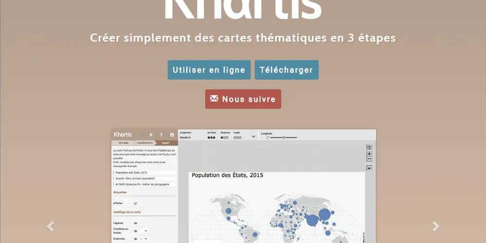 Couverture du projet Khartis - cartographie thématique